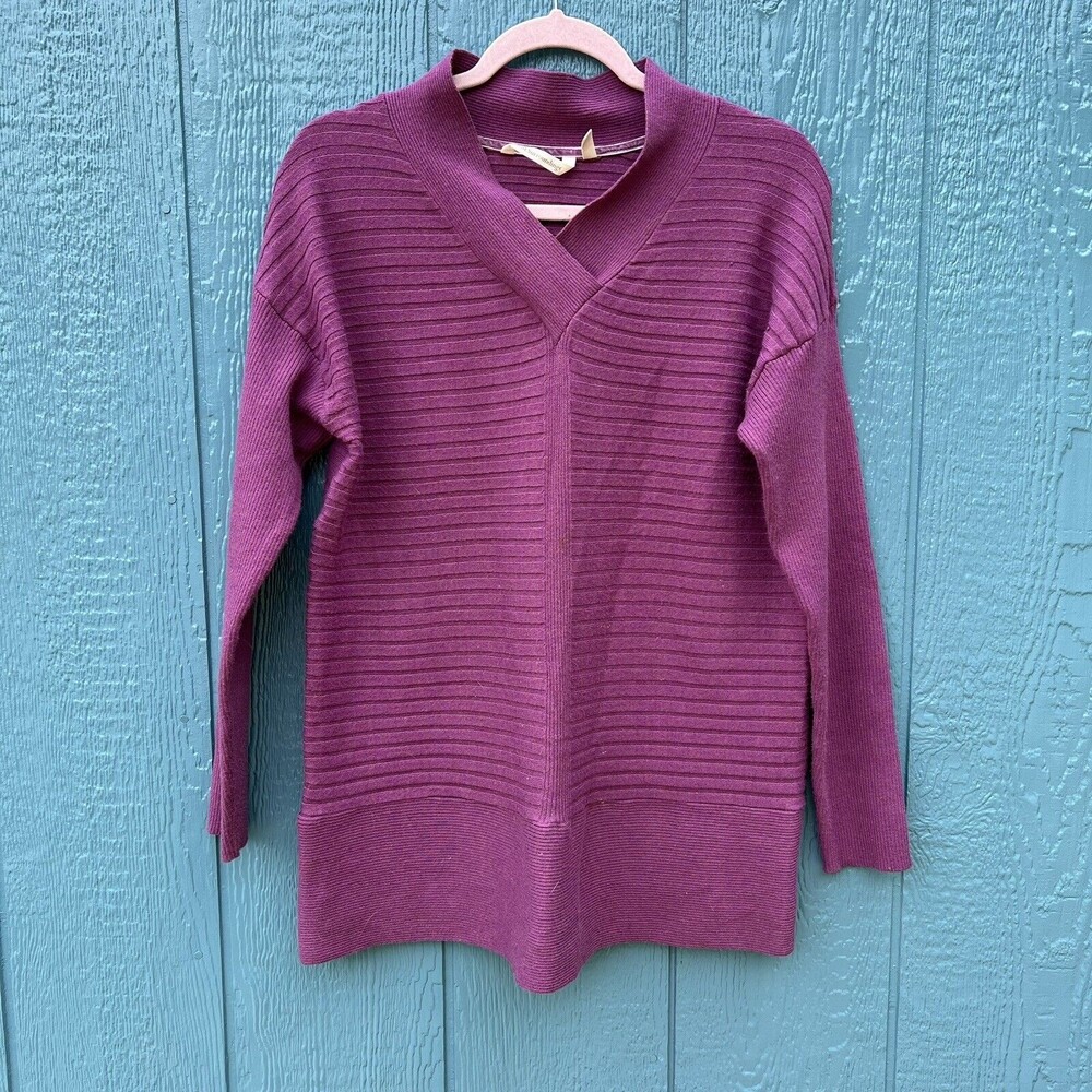 Soft Surroundings Bohème Pullover Sweater #2CY49 V-Neck Long Sleeve Size XS